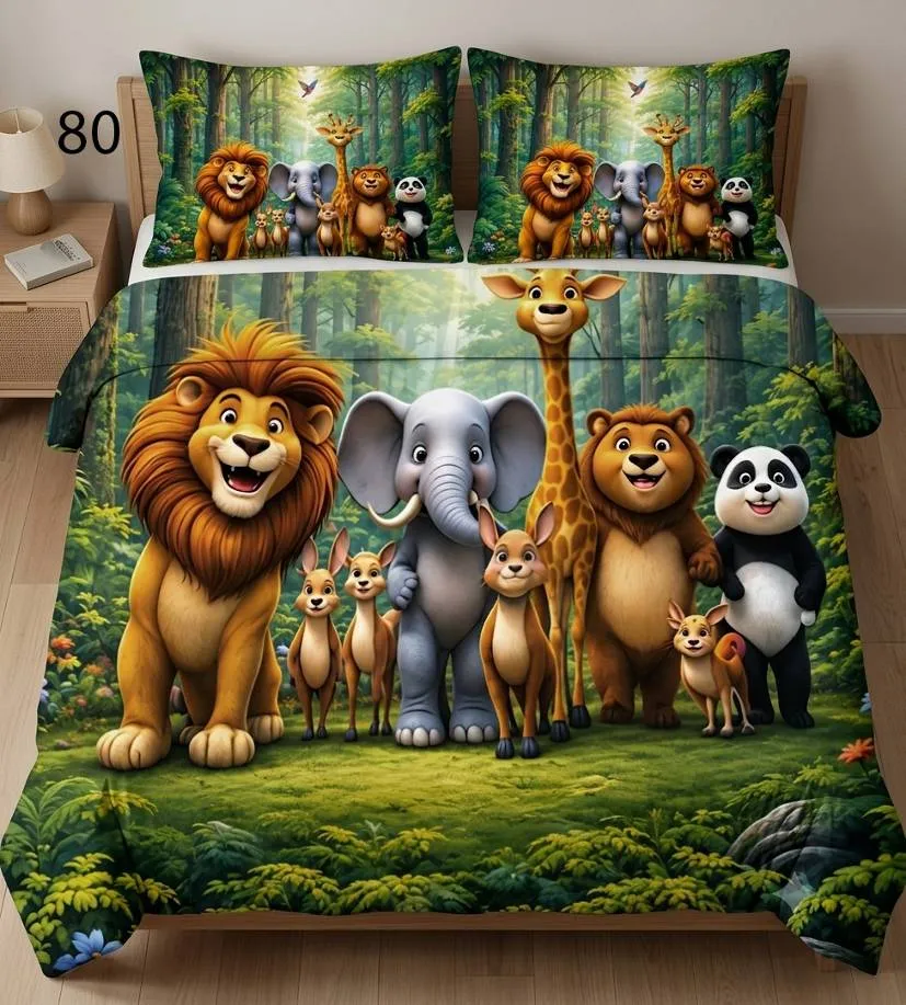 Jungle King Bedsheet Set
