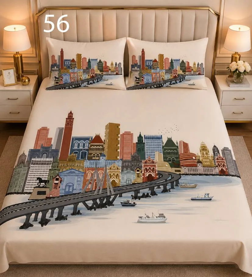 City Skyline Bedsheet Set