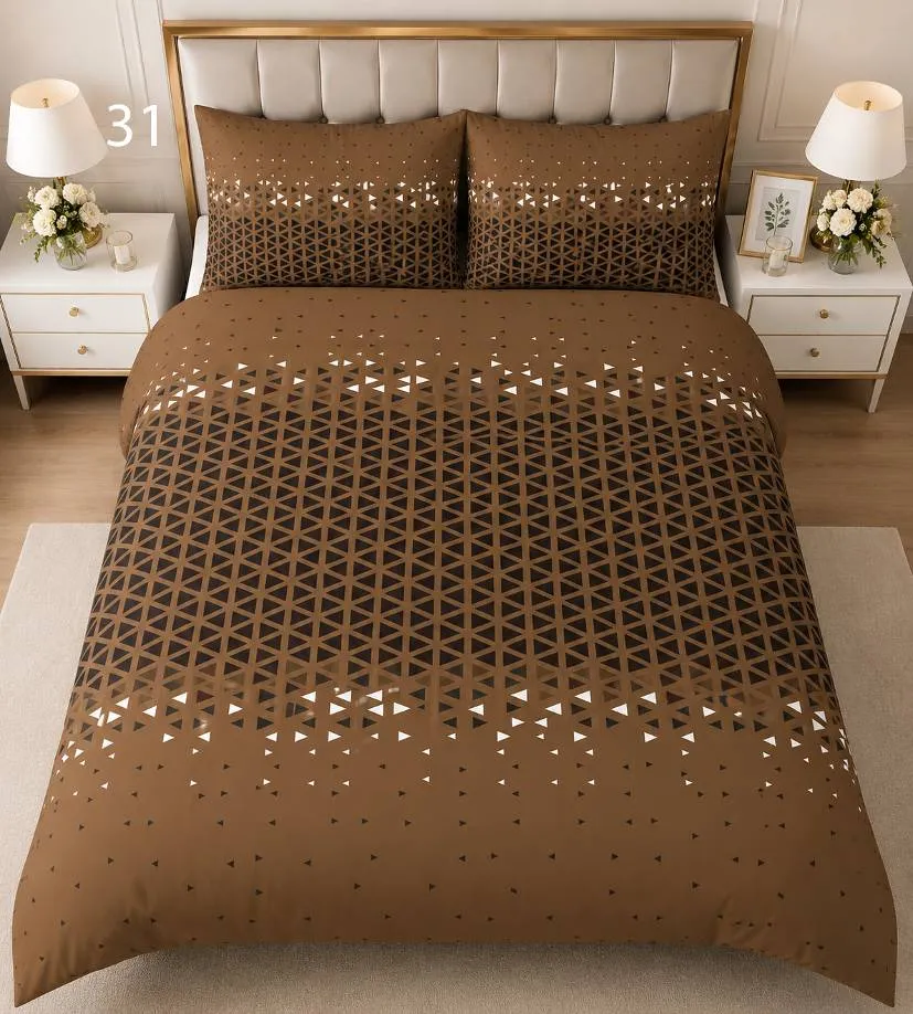 Cocoa Sparkle Bedsheet Set