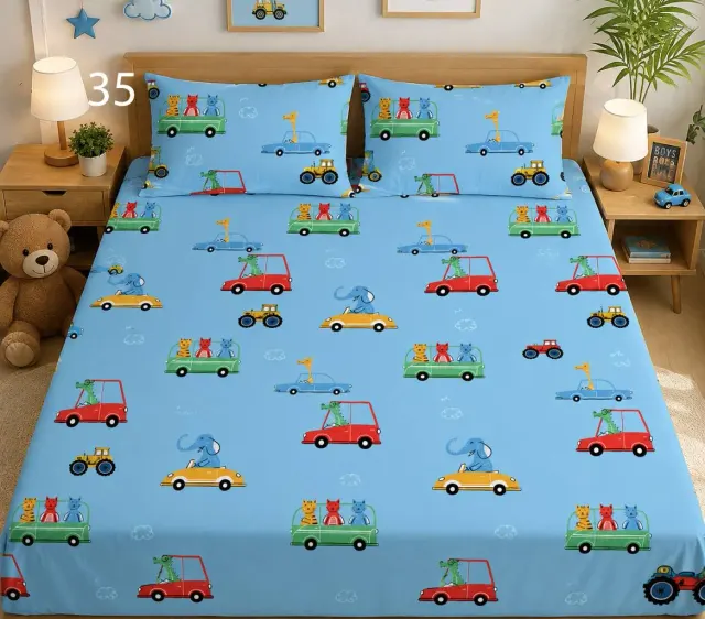 Toy Cars Bedsheet Set