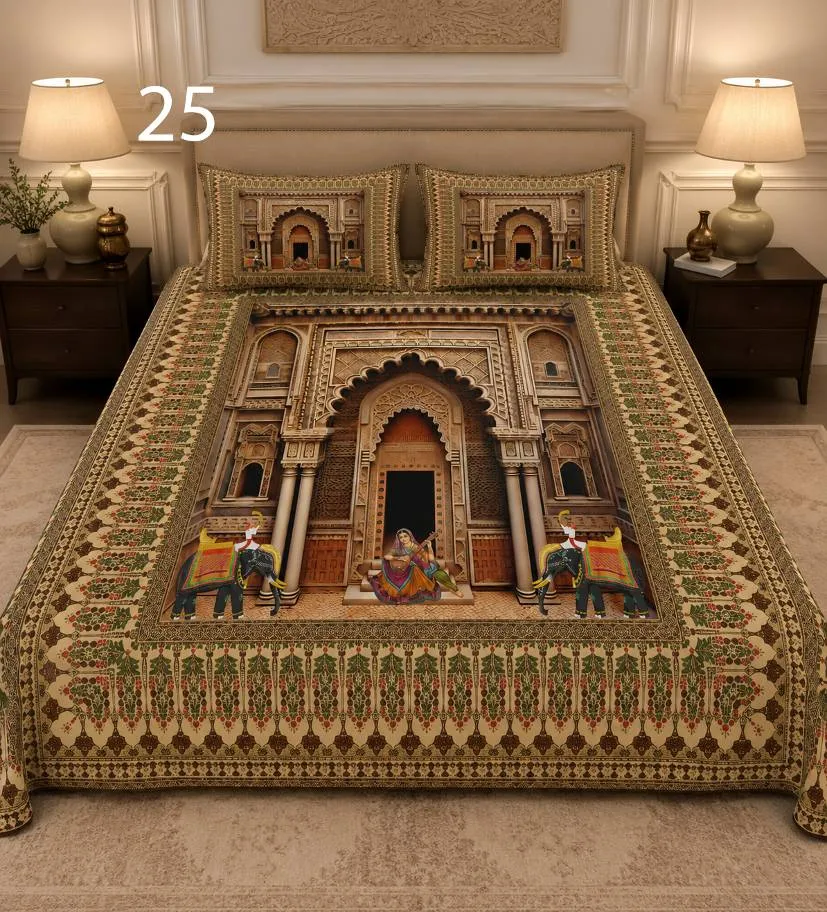 Royal Palace Arch Bedsheet Set