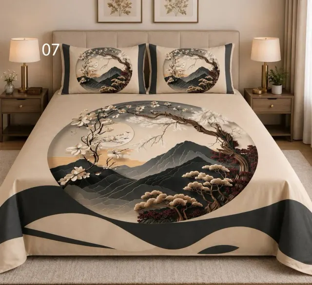 Zen Mountain Bedsheet Set