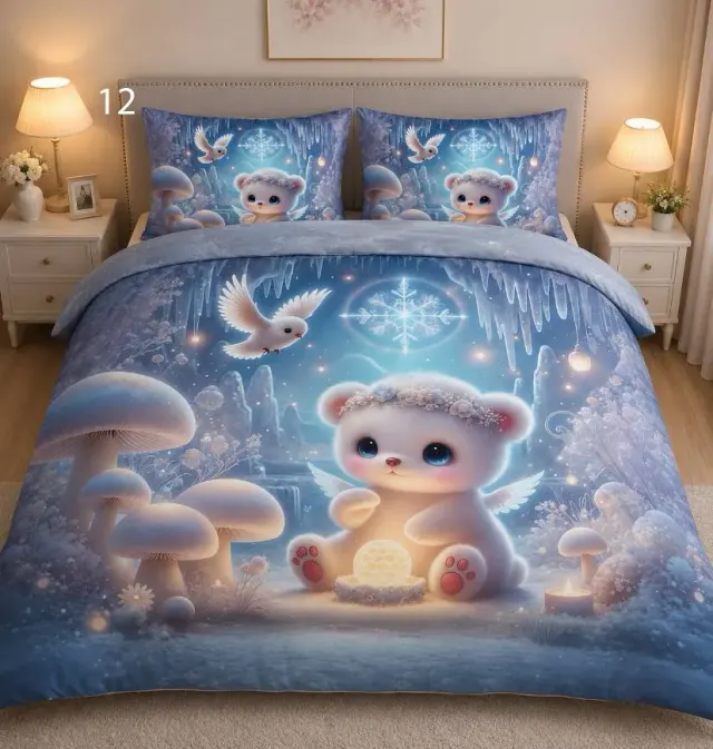 Snow Bear Bedsheet Set